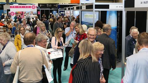 Busy aisles at the Group Leisure & Travel Show 2018